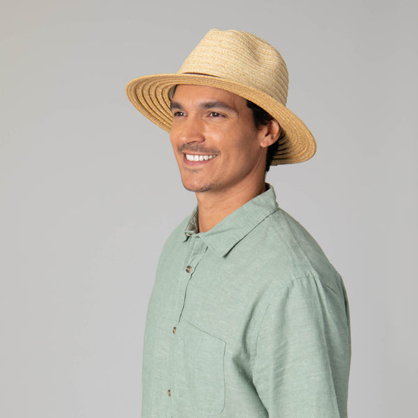 San Diego Hat Company Mens Two Tone Ultrabraid Fedora