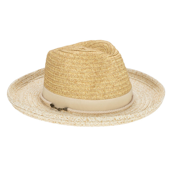 san diego hat company Mens Two Tone Ultrabraid Rolled Brim Fedora