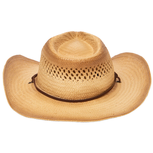 San Diego Hat Company Mens Woven Paper Cowboy Hat With Ventilation