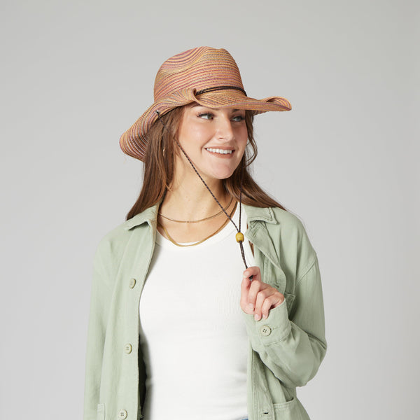 San Diego Hat Company Mimi - Women's Mixed Braid Cowboy Hat Rust