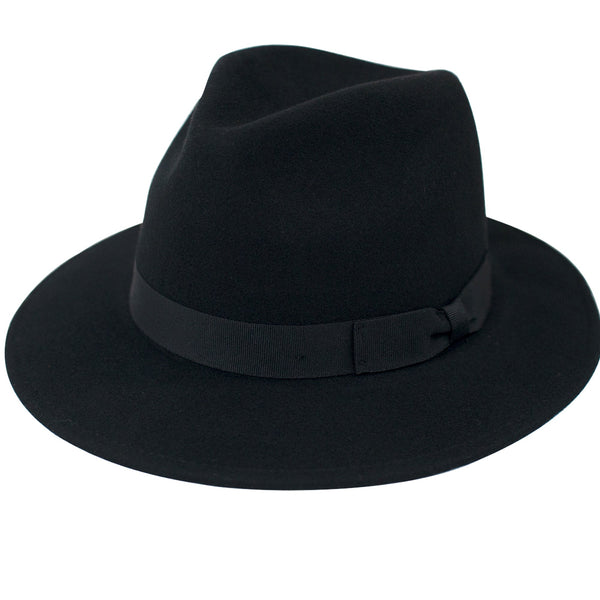 san diego hat company Myra - Women's Fedora With Bow Black