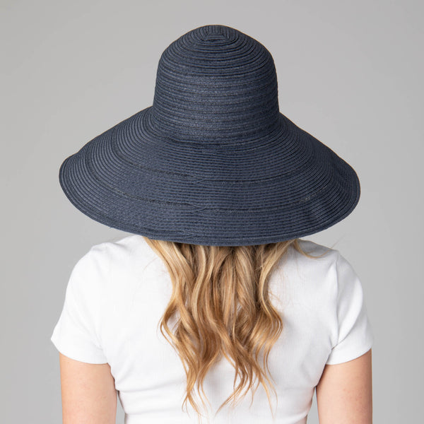 San Diego Hat Company Newport - Women's 6-way Round Crown Sun Hat Blue