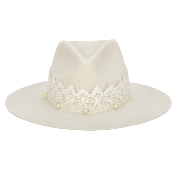 San Diego Hat Company Now & Forever - Women's Felt Cowboy W/ Lace & Pearls