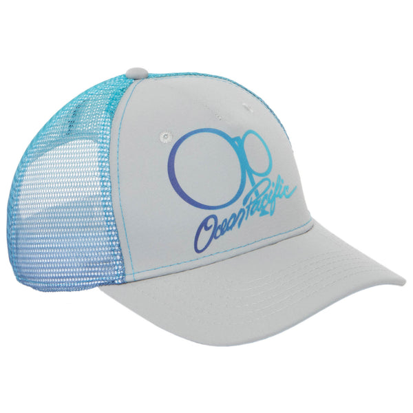 San Diego Hat Company Ocean Pacific - 5 Panel Trucker Hat With Blue Mesh