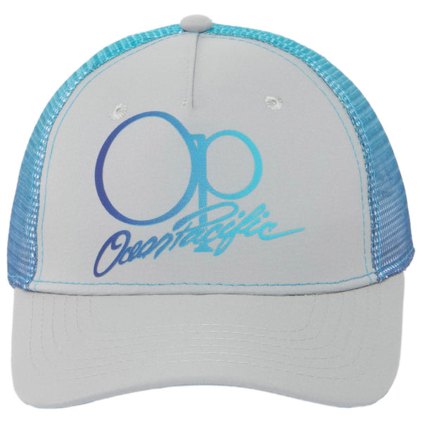 San Diego Hat Company Ocean Pacific - 5 Panel Trucker Hat With Blue Mesh