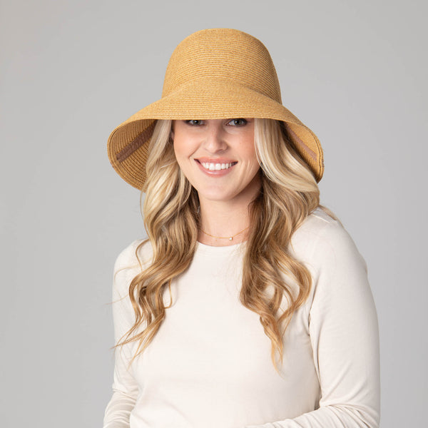 San Diego Hat Company Oceanside - Women's Ultrabraid Bucket With Side Seam Natural