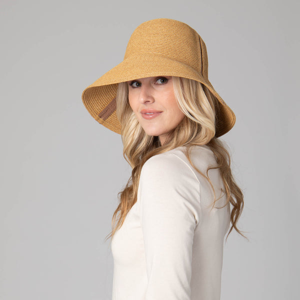 San Diego Hat Company Oceanside - Women's Ultrabraid Bucket With Side Seam Natural