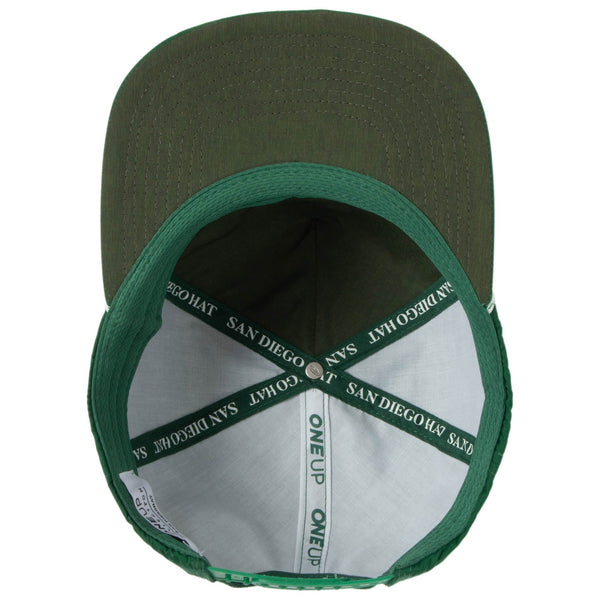 San Diego Hat Company ONE UP Collection 5 Panel Technical Cap Black