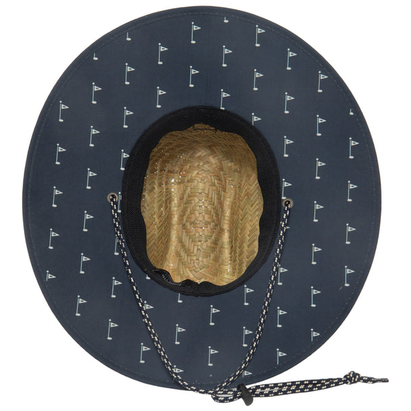 San Diego Hat Company ONE UP Collection Lifeguard With Golf Pin Underbrim Natural/Navy