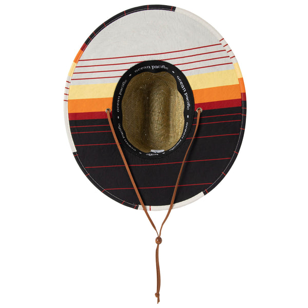 San Diego Hat Company Original OP - Lifeguard Hat With Striped Underbrim Print By Ocean Pacific