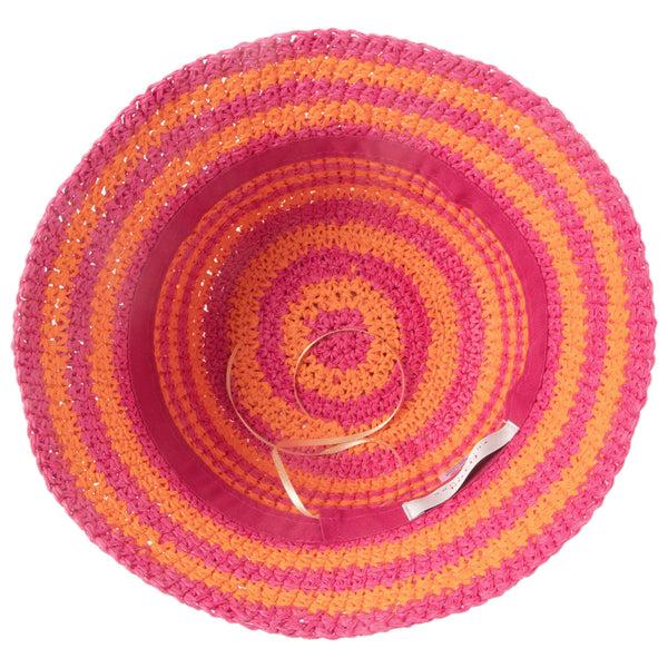 San Diego Hat Company Palo Bucket - Trina Turk Pink Stripe