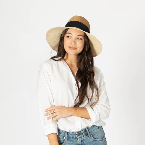 San Diego Hat Company Paola - Ultrabraid Two Tone Fedora