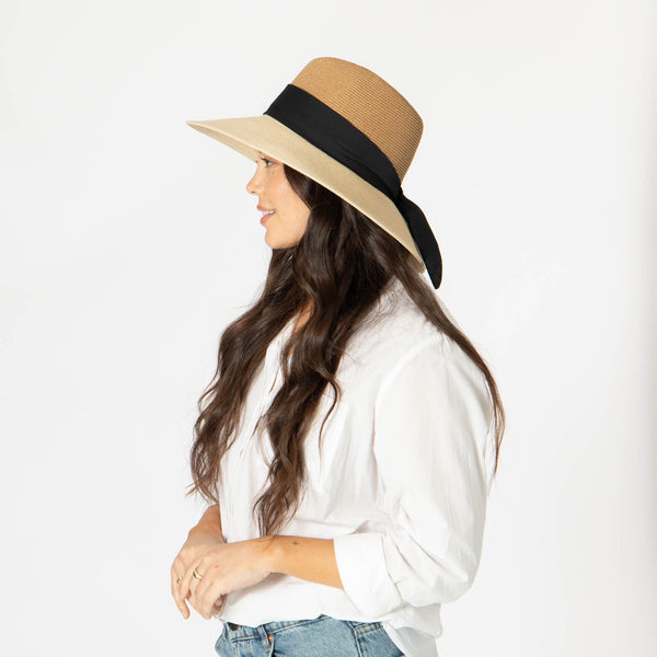 San Diego Hat Company Paola - Ultrabraid Two Tone Fedora