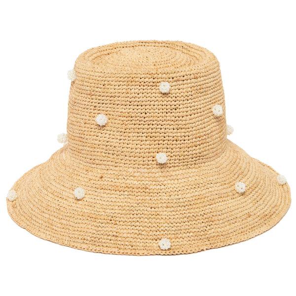 san diego hat company Perla - Crochet Raffia Bell Bucket Hat