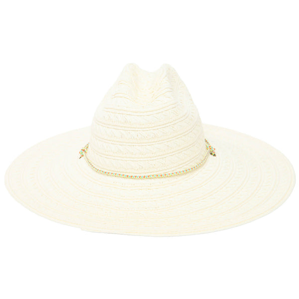 San Diego Hat Company Rosalinda - Ultrabraid Lifeguard Ivory