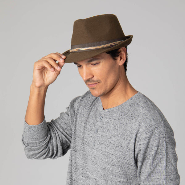 San Diego Hat Company Faux Felt Stingy Brim Fedora