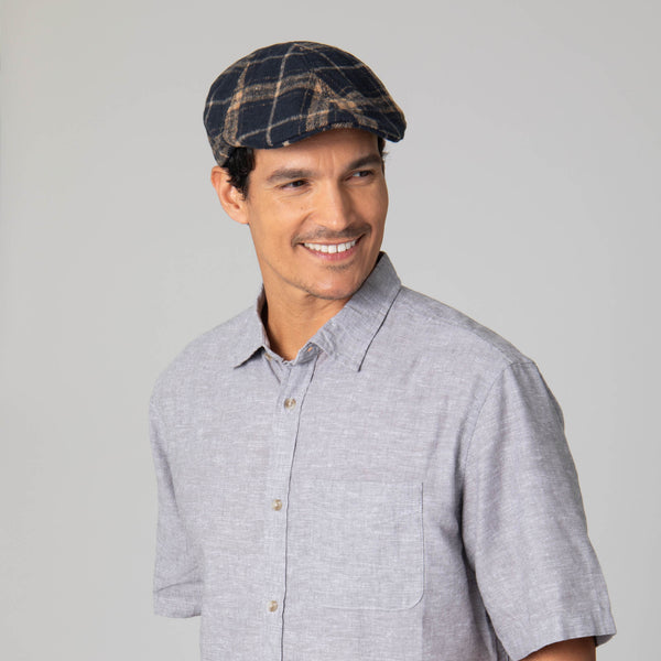 San Diego Hat Company Faux Wool Plaid Driver Cap