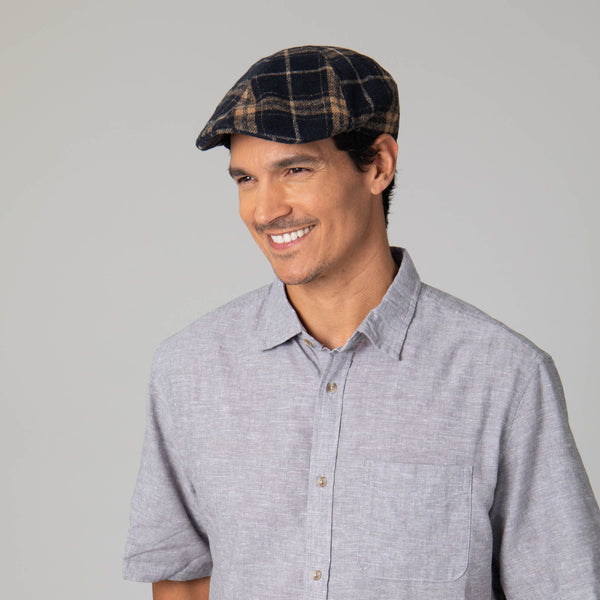 San Diego Hat Company Faux Wool Plaid Driver Cap