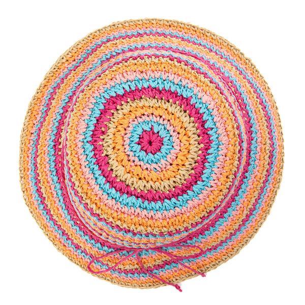 San Diego Hat Company Kids Multi Stiped Bucket Hat