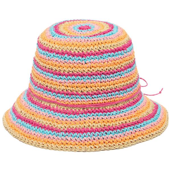 san diego hat company Kids Multi Stiped Bucket Hat