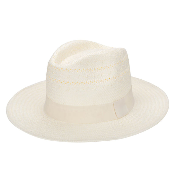 san diego hat company Mens Paperbraid Ivory Fedora