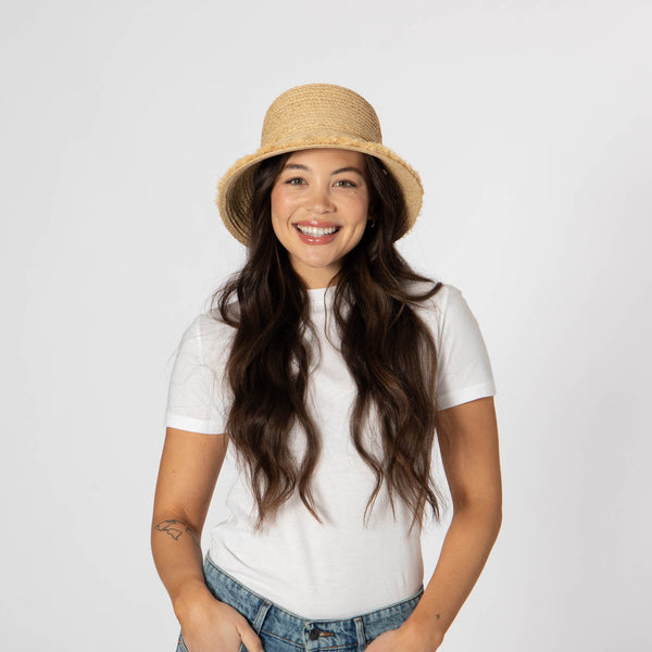 San Diego Hat Company Palmera - Fringe Bucket Hat