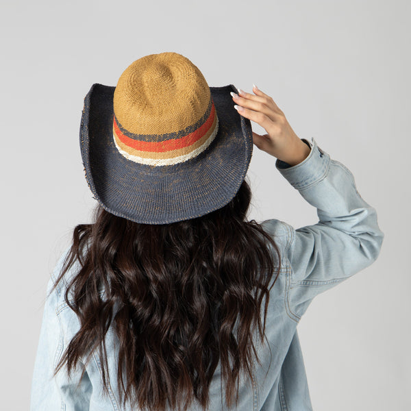 San Diego Hat Company Take Me Cowboy Hat NAVY/RED