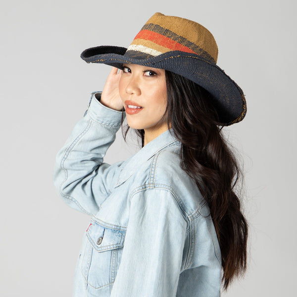 San Diego Hat Company Take Me Cowboy Hat NAVY/RED