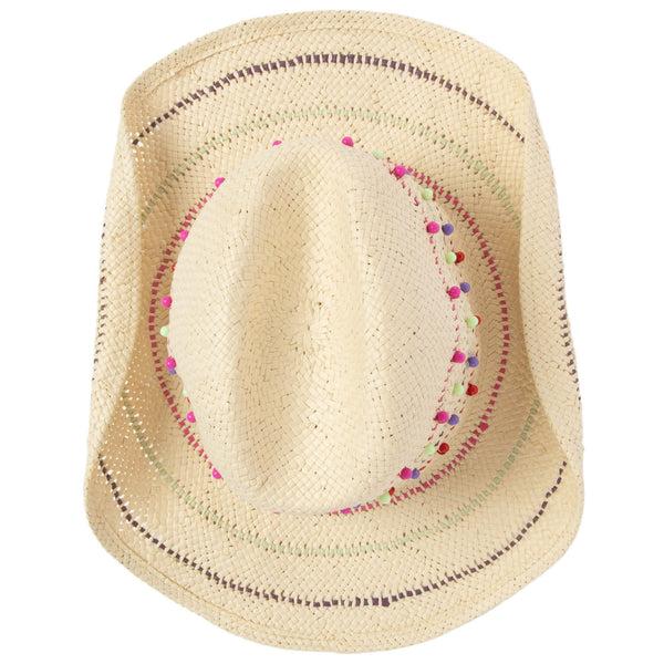 San Diego Hat Company Santa Cruz - Woven Toyo Straw Cowboy