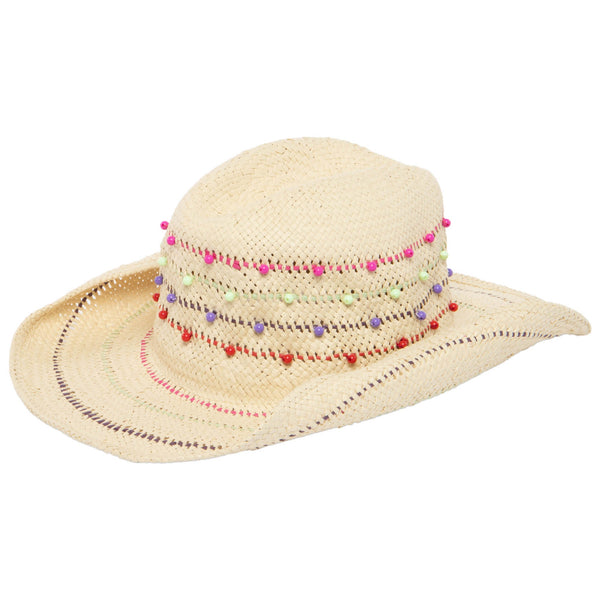 san diego hat company Santa Cruz - Woven Toyo Straw Cowboy