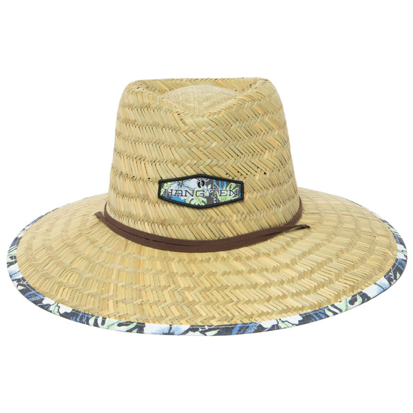 San Diego Hat Company Shoots - Lifeguard Hat With Pinch Crown And Floral Print By Hang Ten Blue