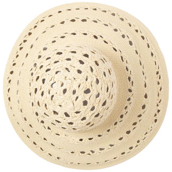 San Diego Hat Company Sierra - Round Crown Wide Brim Sun Hat Light Natural
