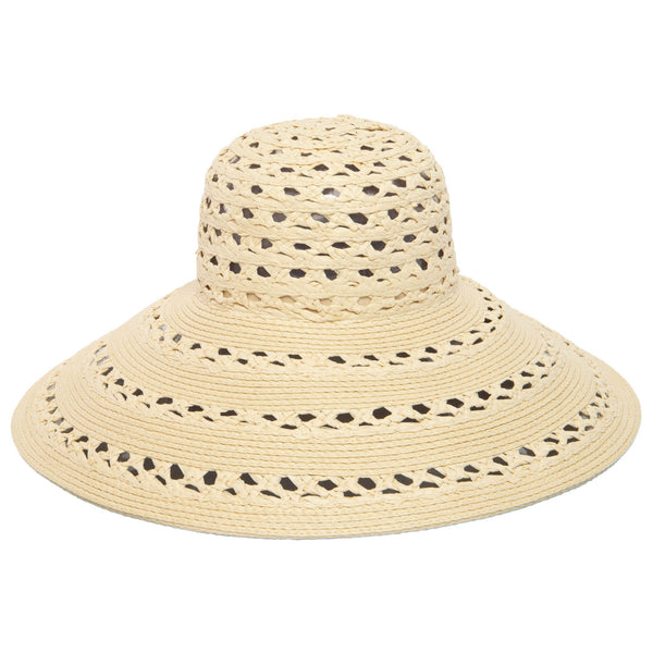 san diego hat company Sierra - Round Crown Wide Brim Sun Hat Light Natural