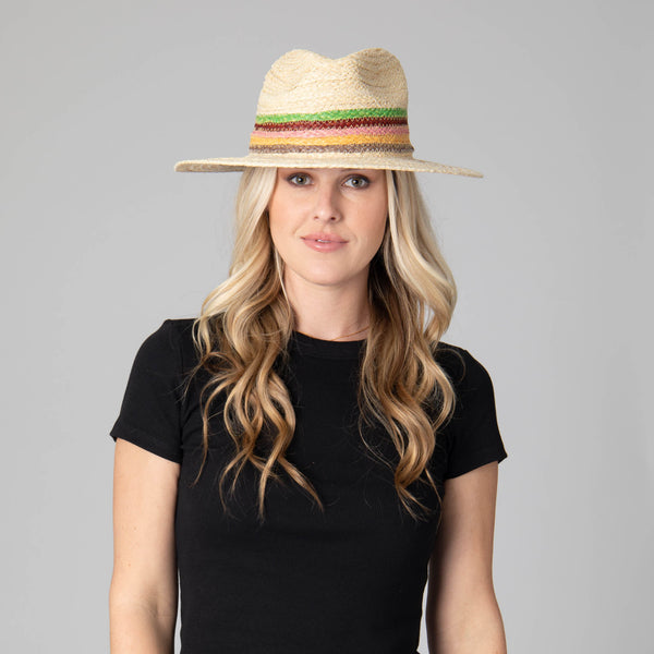 San Diego Hat Company Sunrise Women's Raffia Fedora