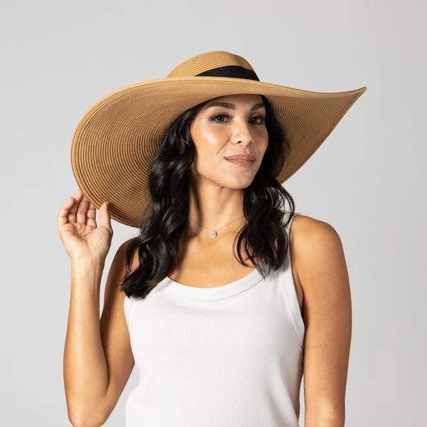 San Diego Hat Company The Glam Floppy - Women's Large Brim Hat Black