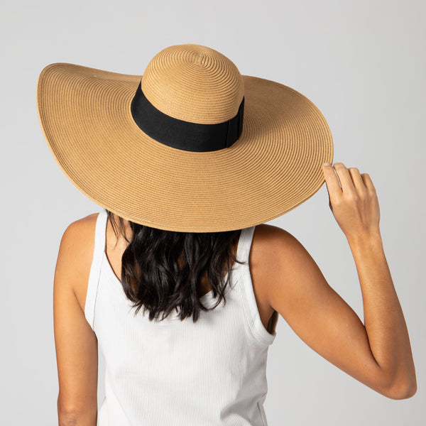 San Diego Hat Company The Glam Floppy - Women's Large Brim Hat Black