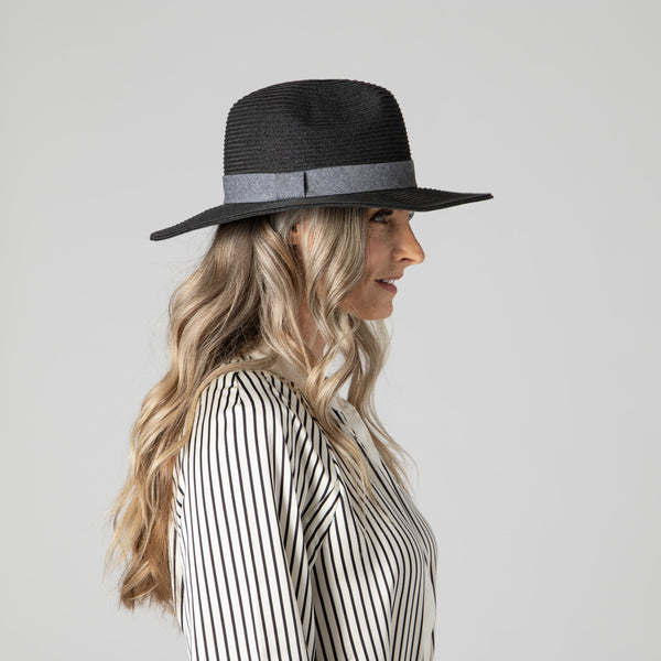 San Diego Hat Company The Out Of Office Fedora Black