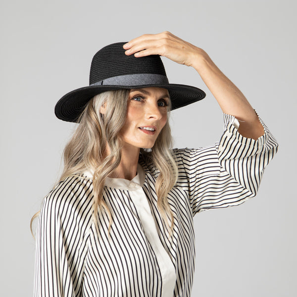 San Diego Hat Company The Out Of Office Fedora Black