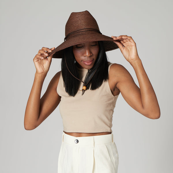 San Diego Hat Company The Playas Unisex Lifeguard Hat TOBACCO