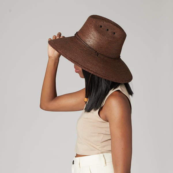 San Diego Hat Company The Playas Unisex Lifeguard Hat TOBACCO