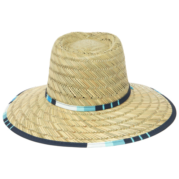 San Diego Hat Company Tubular- Lifeguard Hat With Navy Striped Under Brim Print By Hang Ten