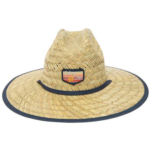 San Diego Hat Company Tubular - Lifeguard Hat With Striped Under Brim By Hang Ten Navy