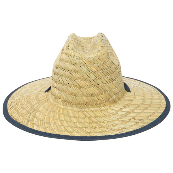 San Diego Hat Company Tubular - Lifeguard Hat With Striped Under Brim By Hang Ten Navy