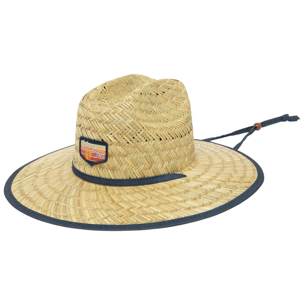 san diego hat company Tubular - Lifeguard Hat with Striped Under Brim by Hang Ten Navy