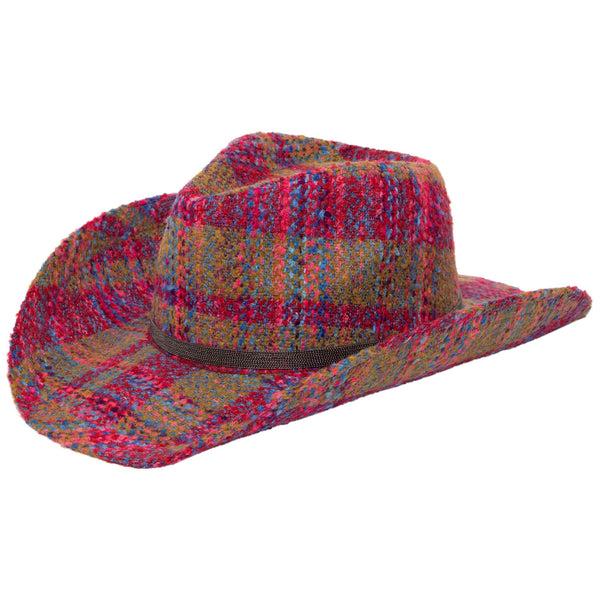 san diego hat company Two Step - Cut & Sew Multi Tweed Pinch Crown Cowboy Hat