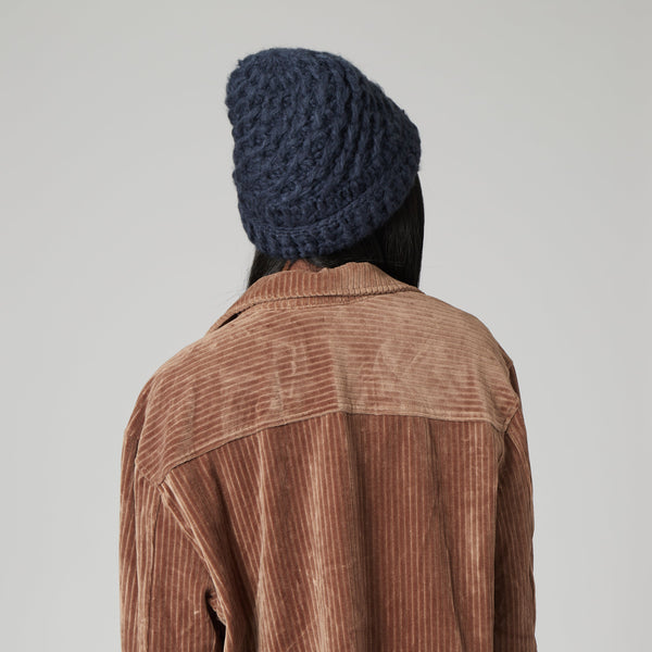 San Diego Hat Company Valerie - Hand Crochet Knit Cuff Beanie Navy