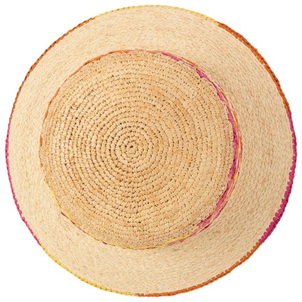 San Diego Hat Company Viviana - Crochet & Braided Raffia Bucket Hat