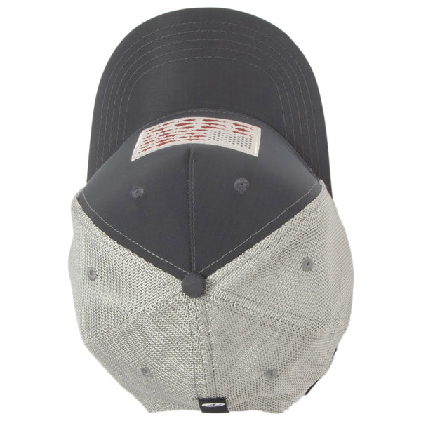 San Diego Hat Company Water Performance - Mens Americana Fishing Trucker Hat Charcoal