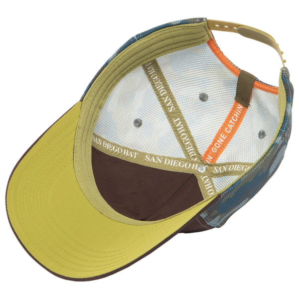 San Diego Hat Company Water Performance - Mens Fish Patch Trucker Hat Camouflage