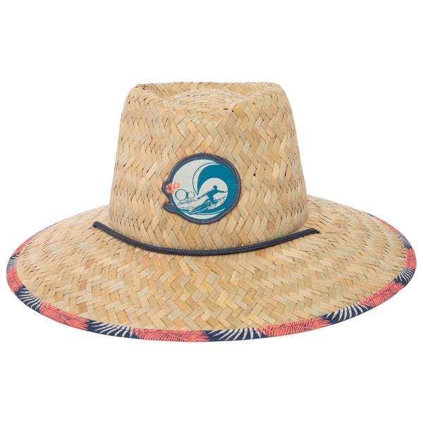 San Diego Hat Company Wedge - Lifeguard Hat With Palm Leaf Print By Ocean Pacific